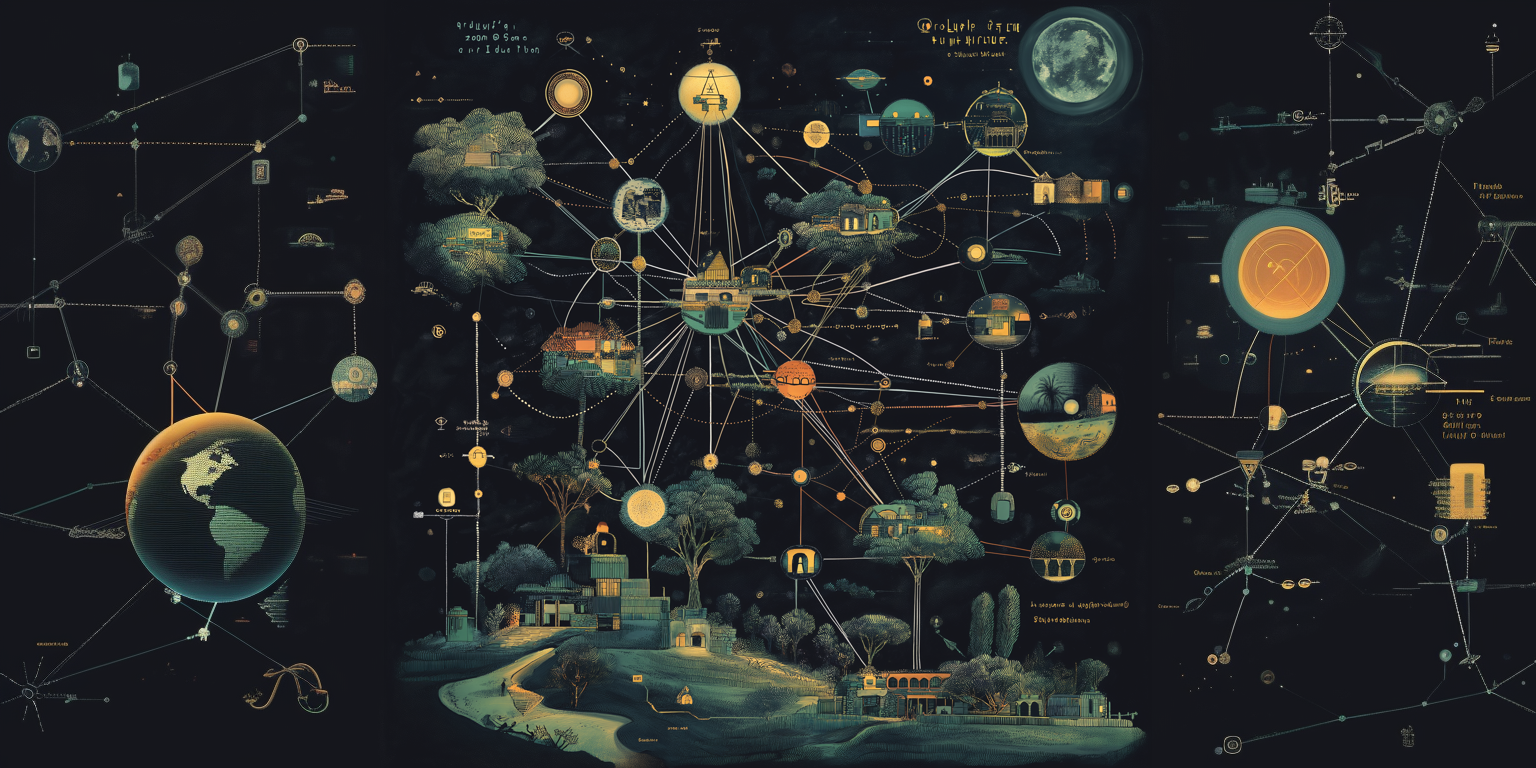 A diagram of a digital world